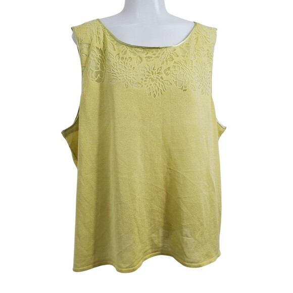 Randolph Duke Tops - Randolph Duke Burned Cutout Neckline Tank Top Size 3X  Sleeveless